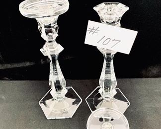 Imperial Lead Crystal candlesticks.  10.5”t
$25
