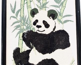 Panda needle work   13w. 17t. $25