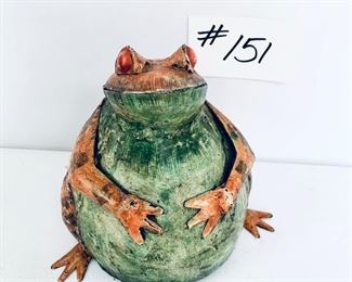 Fat metal frog. 7 x7.  $26