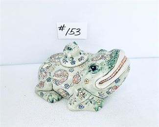 Chinese vintage ceramic frog. 
7w   9.5 L.  $65
