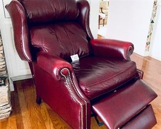 Bradington Young Recliner. 
41t. 34w. 19 seat height. 23 seat width. 
$450