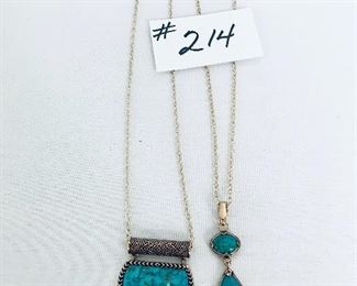 Barse Thailand copper necklace & 
925 necklace.   13-17”.  $46