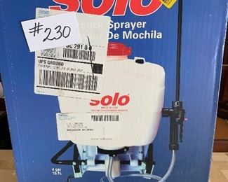 Solo sprayer. New in box   $35