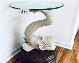 Glass top table. 20w 27t. $395