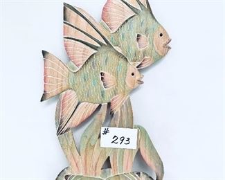 Wooden fish plaque. 12w. 24t.  $45