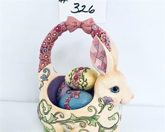 Jim Shore rabbit with eggs. 6w 8t. $ 30