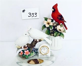 Pair of birds figurines. 6-8” t $40