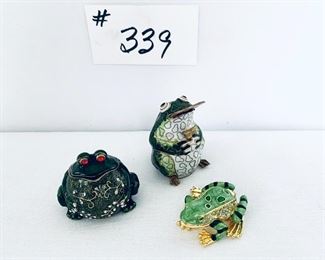 3 frogs. 2-3”.  $18