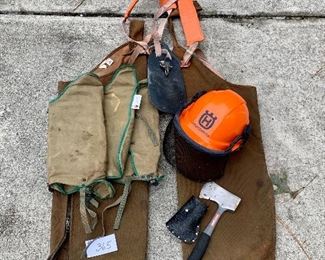 Forestry gear. No earmuffs in hat/visor. 
$95