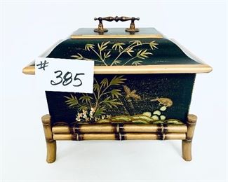 Black oriental box. 11.5 w. 10 t.  $40