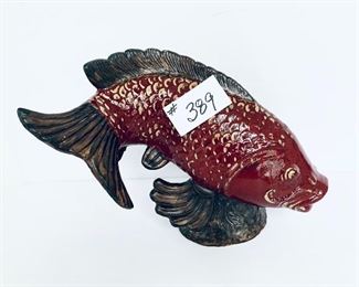 Ceramic fish.  16 w. 13 t.    $28
