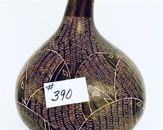 Gourd. Faux wood. 14w. 16t. $30