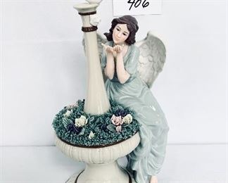 Porcelain OWELL angel. 7w 14t.  $27 