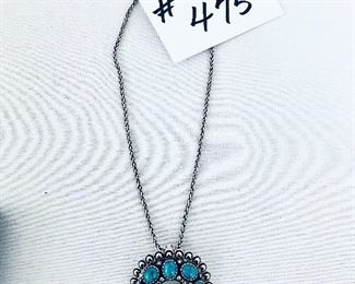 relios 925 turquoise necklace. 8-9”. 
32 grams.  $120