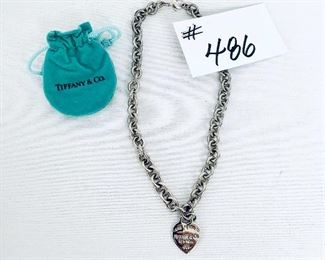 MARKED 925 TIFFANY heart and necklace. 8-9”. FAMILY BELIEVES THIS IS A KNOCK OFF. $100
56 grams. 