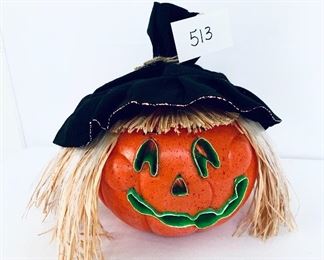 Fiber optic pumpkin. 13w. 11t. $20