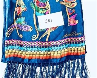 Laurel Burch scarf 10 x 52. $ 20