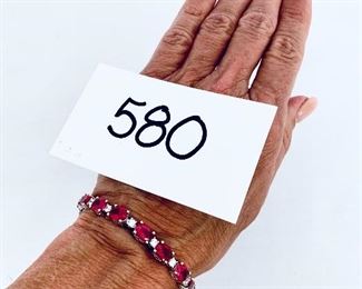 Faux ruby bracelet. 
$49