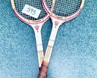 Pair of vintage tennis rackets. $35