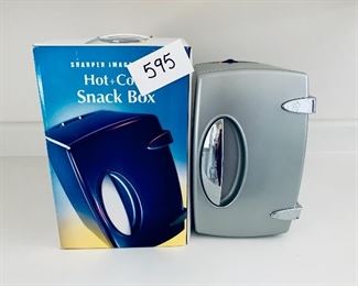 Sharper image hot and cold box. 
Works. 8w 10d 12t    $22