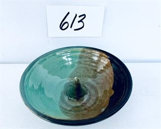 5.5” w pottery bowl/ ring caddy. $30