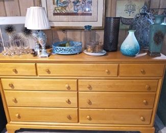 Large natural dresser (would make a great flat screen tv stand)