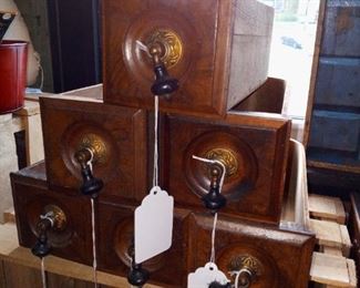 vintage sewing machine drawers