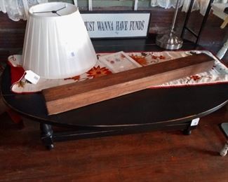Black Drop Leaf Coffee Table