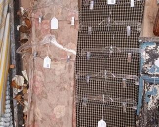 Various Curtain Panels including Waverly Checked Draperies