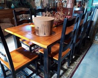Beautiful Dinette Set with 8 Chairs