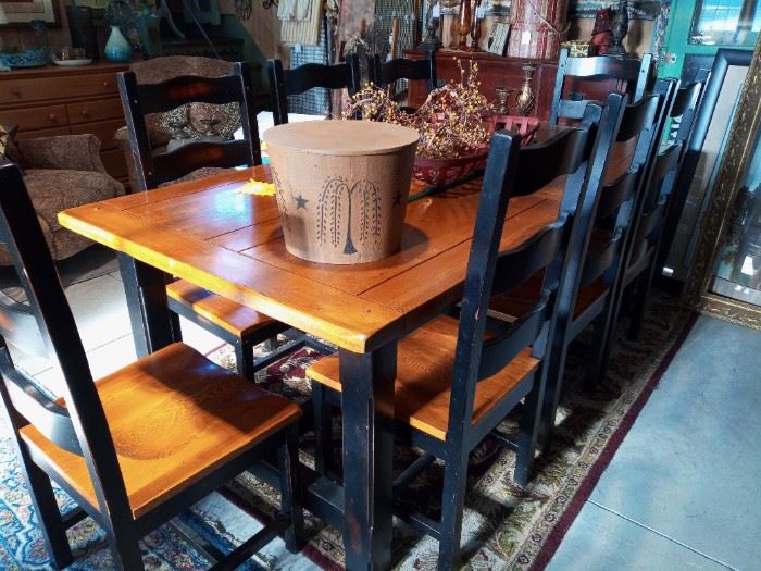 Beautiful Dinette Set with 8 Chairs
