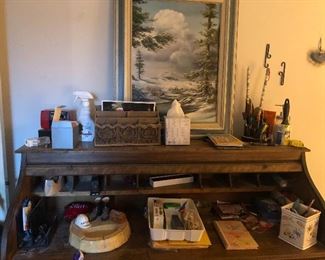 Rollup top desk