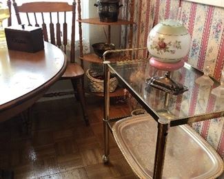Bar cart and tray