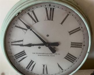 Old Standard Electric Time Company Clock
