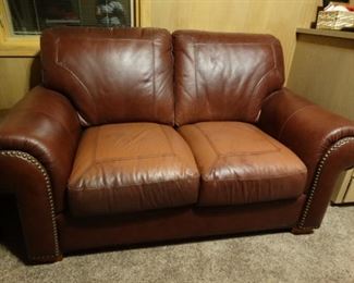 Leather Loveseat