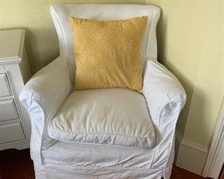 lot 20- white chair $65 