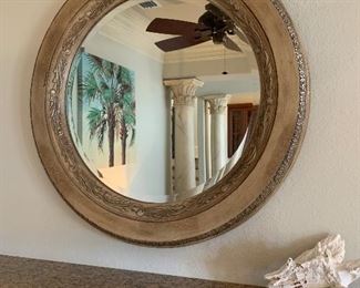lot 74- large round mirror $65 