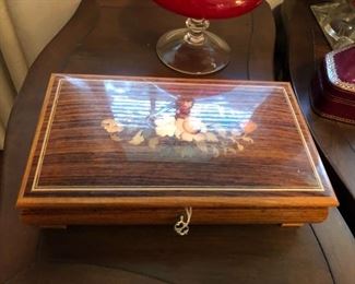 large Reuge inlaid music box