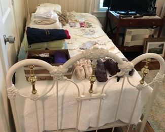 Cast iron twin size bed