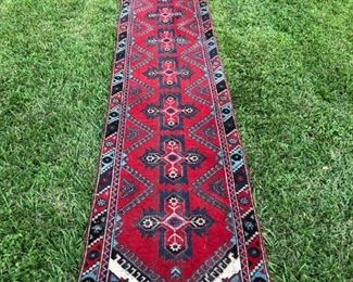 Extra long antique Persian rug runner