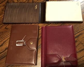 3 Rolex leather Portfolios