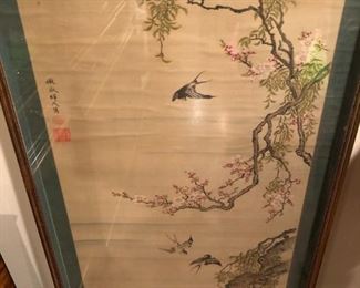 Gorgeous early 1800s Antique Chinese watercolor