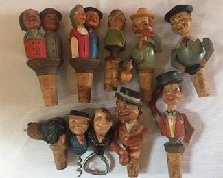Antique Wood bottle stoppers.