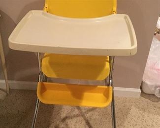 Vintage high chair from the 70's 