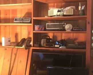 Old radios, monitors, phones 