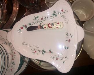 Christmas China- with specialty pieces 