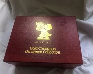 The Danbury Mint Gold Christmas Ornament Collection- full boxed sets from 12 years! 