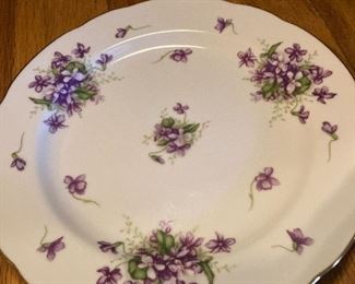 Full set of Violet china