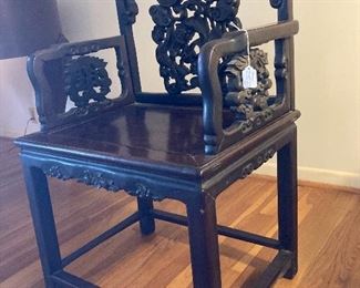 Chinese temple chair - later 19th C probably