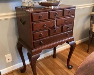 Mahogany silver chest - vintage but 20th C.